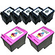 Megapack cartouches compatibles HP 301XL (Noir, Cyan, Magenta et jaune) Pack de 7 cartouches d'encre compatibles HP 301XL (CH563EE et CH564EE) (5 x noir et 2 x couleur cyan/magenta/jaune)