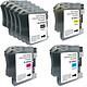 Megapack Compatible cartridges LC125XL/LC127XL (Black, Cyan, Magenta and Yellow) Pack of 11 ink cartridges (5 black, 2 cyan, 2 magenta, 2 yellow) compatible with Brother LC125XL/LC127XL