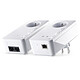 Devolo dLAN 550+ WiFi Starter Kit (9835) Kit de 2 adaptateurs CPL 500 Mbps et Wi-Fi N (300 Mbps)