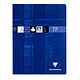 Clairefontaine Notebook TP 80 pages 17 x 22 cm Seys / Uni 80-page 90g notebook 17 x 22 cm, large squares and plain, spade-bound in alatoires colours