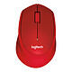 Logitech M330 Silent Plus (Rouge) Souris sans fil - ambidextre - capteur optique 1000 dpi - 3 boutons