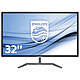 Philips 31.5" LED - 323E7QDAB 1920 x 1080 pixels - 5 ms (gris à gris) - Format large 16/9 - Dalle IPS - HDMI - Noir