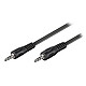 Cable de audio Jack 3,5 mm estéreo macho/macho (10 metros) Cable de audio Jack 3.5 mm estéreo macho / macho