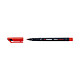 STABILO OHPen F (0.7 mm) permanent - rouge Marqueur rouge permanent avec pointe ogive fine de 0.7 mm
