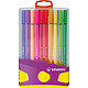 STABILO ColorParade Pen 68 lilas x 20 Assortis Pochette de 20 stylos feutre avec pointe ogive assortis