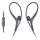 Sony MDR-AS410AP negro Auriculares internos impermeables con control remoto y micrófono