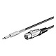 Microphone cable 6.35 mm jack / XLR 3P female (6 m) Microphone cable
