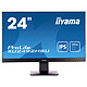 iiyama 24" LED - ProLite XU2492HSU-B1 1920 x 1080 pixels - 5 ms - Widescreen 16/9 - IPS panel - DisplayPort - HDMI (3 year manufacturer's warranty)