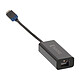 Opiniones sobre Adaptador USB 3.1 tipo C (USB-C) macho a Gigabit Ethernet RJ45 hembra (negro)