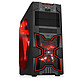 Spirit of Gamer X-Fighters 41 (Rojo) Caja con torre mediana negra con ventana