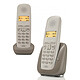 Gigaset A150 Duo Umbra Taupe Téléphone DECT sans fil avec combiné supplémentaire (version française)