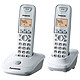 Panasonic KX-TG2512FR Duo Blanc  Téléphone DECT sans fil avec combiné supplémentaire (version française) 