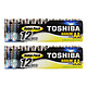 Toshiba Piles Alcalines AA LR6 (par 24) Pack de 24 piles AA (LR6)