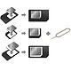Akashi Nano SIM Card Adapter + Micro SIM + Ejector Tools Nano SIM card adapter + Micro SIM card adapter + Ejection tools