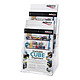 deflecto Docuholder Vertical brochure holder 4 compartments A4 Vertical countertop/wall-mounted brochure holder with 4 A4 compartments