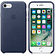 Apple Coque en cuir Bleu nuit Apple iPhone 7  Coque en cuir pour Apple iPhone 7 