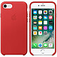 Apple Coque en cuir Rouge Apple iPhone 7  Coque en cuir pour Apple iPhone 7 