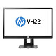 HP 22" LED - VH22 (X0N05AA) 1920 x 1080 píxeles - 5 ms (gris a gris) - Gran formato 16/9 - Panel TN - VGA/DVI-D/DisplayPort - Negro