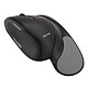 Newtral 2 Wireless Mouse Noir (Medium) Souris ergonomique sans fil - droitier - capteur optique 2000 dpi - 5 boutons - repose-mains interchangeables