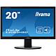 iiyama 19.5" LED - ProLite E2083HSD-B1 1600 x 900 pixels - 5 ms - Format large 16/9 - Dalle TN - Noir