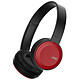 JVC HA-S30BT Rojo Auriculares cerrados, inalámbricos y Bluetooth con control remoto y micrófono