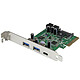 StarTech.com PEXUSB312EIC Carte contrôleur PCI-E combo (5 ports - 1 USB-C 3.1 / 2 USB-A + 2 IDC)
