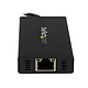Nota Hub USB portatile StarTech.com 3.0 con cavo integrato e Gigabit Ethernet - Alluminio