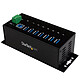 StarTech.com ST7300USBME Concentrador USB 3.0 de 7 puertos con protección contra descargas estáticas