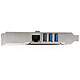 Acquista Scheda PCI Express StarTech.com a 3 porte USB 3.0 e 1 Gigabit Ethernet con UASP