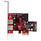 Avis StarTech.com Carte contrôleur PCI Express à 4 ports USB 3.0 - 2 externes 2 internes