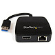 StarTech.com USB31GEHD Mini USB 3.0 estación de acoplamiento a HDMI y RJ45