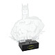 Batman - Lampe d'ambiance USB à LED Lampe LED Batman 24 cm avec port USB