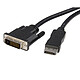 StarTech.com Câble DisplayPort 1.2 vers DVI-D 1080p - M/M - 1,8 m Adaptateur passif DisplayPort vers DVI-D (Mâle/Mâle) - 1.8 mètre