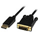 StarTech.com DP2DVIMM6BS Adaptateur actif DisplayPort vers DVI-D (Mâle/Mâle) - 1.8 mètre