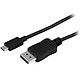 StarTech.com Câble Adaptateur USB-C vers DisplayPort 1.2 4K 60Hz - compatible Thunderbolt 3 - 1 m - Noir Câble USB-C vers DisplayPort 1.2 4K 60Hz - 1m (Noir)