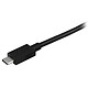 Avis StarTech.com Câble Adaptateur USB-C vers DisplayPort 1.2 4K 60Hz - compatible Thunderbolt 3 - 1 m - Noir