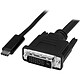 StarTech.com Câble adaptateur USB-C vers DVI-D - 1920 x 1200 - 1 m Câble adaptateur USB-C vers DVI - 1 m