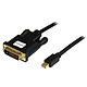 StarTech.com Câble mini DisplayPort 1.2 vers DVI-D 1080p - M/M - 0.9 m - Noir Adaptateur passif Mini-DisplayPort vers DVI-D (Mâle/Mâle) - 0.9 mètre