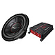Pioneer GXT-3706B Subwoofer and bridgeable amplifier assembly