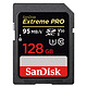 SanDisk Carte mémoire SDXC Extreme PRO UHS-1 U3 V30 128 Go Carte mémoire SDXC UHS-I U3 V30 classe 10 128 Go