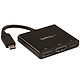 StarTech.com CDP2HDUACP Adaptador USB-C a HDMI (compatible con 4K) con suministro de energía y USB-A