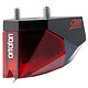 Ortofon 2M Rojo Verso Célula magnética móvil, punta elíptica, montaje de 1/2", 20 Hz a 22 kHz con rosca integrada