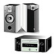 Marantz Melody Stream M-CR611 Blanc + Focal Chorus 706 V White Style Mini-système stéréo réseau CD, Wi-Fi, Bluetooth, NFC, AirPlay, DLNA et USB + Enceinte bibliothèque (par paire)