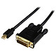 StarTech.com MDP2DVIMM3BS Adaptateur actif Mini DisplayPort vers DVI-D (Mâle/Mâle) - 0.9 mètre