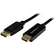 StarTech.com DP2HDMM5M Black DisplayPort 1.2 Male / HDMI 4K Male Cable (5 mtrs)