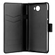 xqisit Etui Folio Wallet Slim Noir Huawei Y5-2 Etui folio porte-feuille pour Huawei Y5-2