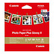 Canon Photo Paper Plus Glossy II PP-201 Papier Photo, 265g/m² (13 x 13 cm, 20 feuilles)