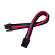 SilverStone PP07-PCIBR Cable de alimentación para tarjeta gráfica (negro y rojo)