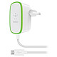 Belkin Chargeur secteur Blanc (F7U009VF06) Chargeur secteur avec câble micro-USB