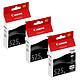 Canon PGI-525PGBK x3 - Pack of 3 black ink cartridges (19 ml)